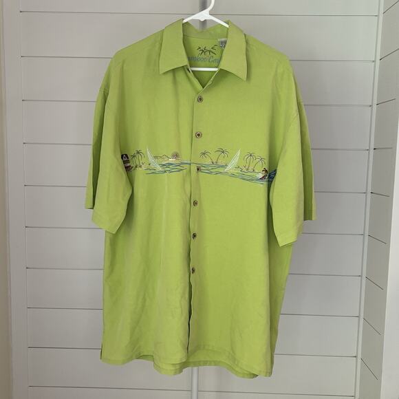 Bamboo Cay Embroidered Men’s Shirt Size L - Picture 1 of 5